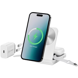 ALOGIC Yoga 3-in-1 Wireless Charging Stand with 30W Charger (White)
