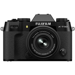 Fujifilm X-T50 Mirrorless Camera with 15-45mm Lens (Black)