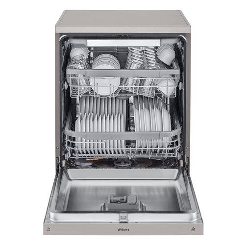 LG XD4B15PS QuadWash 15-Place Setting Freestanding Dishwasher (Platinum Steel)