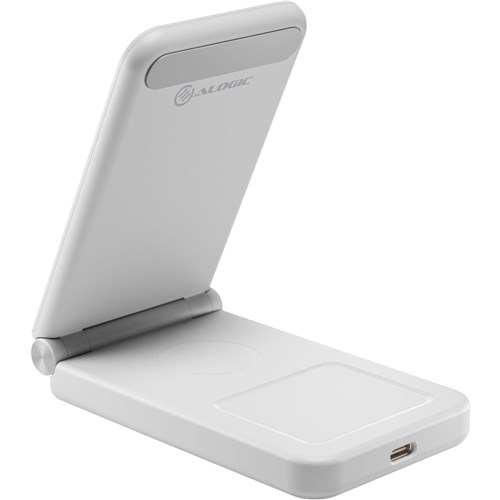 ALOGIC Yoga 3-in-1 Wireless Charging Stand with 30W Charger (White)