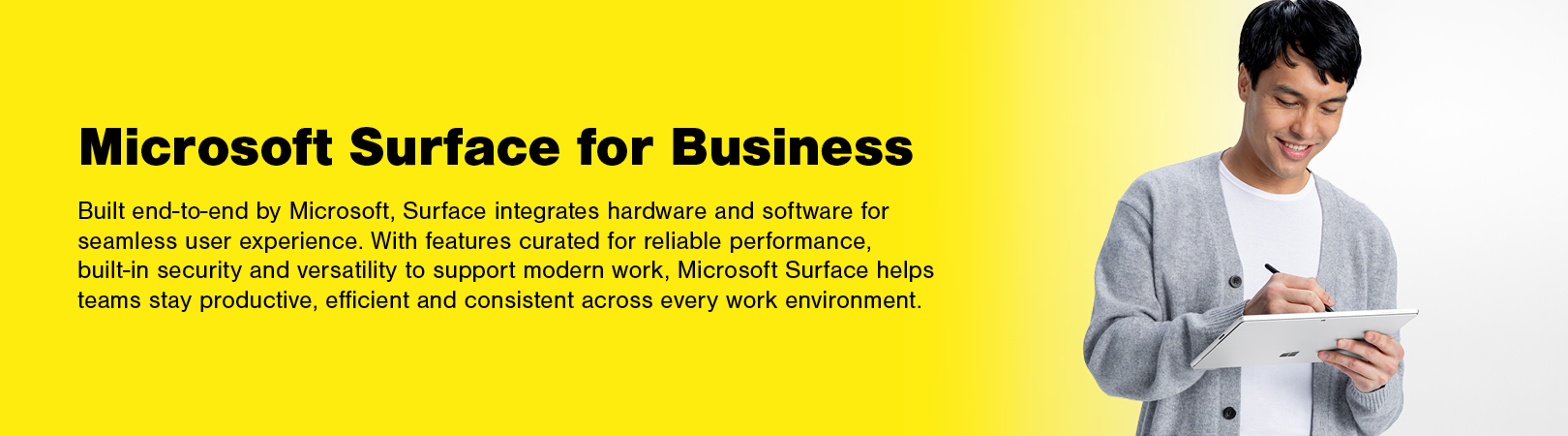 Microsoft Surface - New landing page