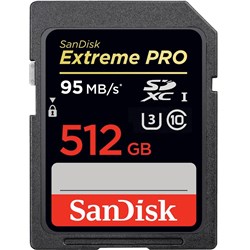SanDisk Extreme Pro 512GB SDXC Memory Card