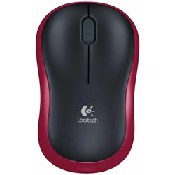 Logitech M185 Wireless Mouse (Red)