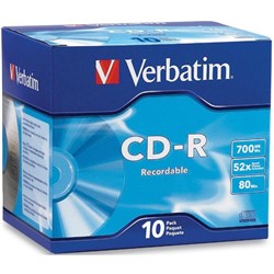 Verbatim 41846 Blank CD-R Media (10-Pack)