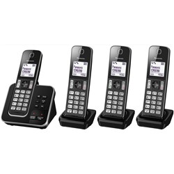 Panasonic KX-TGD324ALB Digital Cordless Phone and Answering System (Quad Pack)