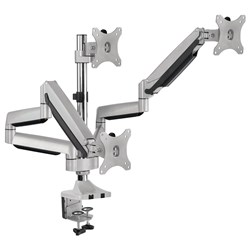 EzyMount Ergovida Gas Spring Triple Arm Monitor Arm