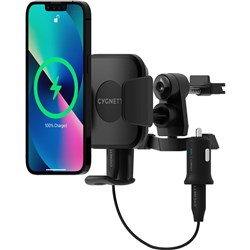 Cygnett Race Wireless Smartphone Car Charger and Vent Mount