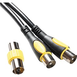 Connexia - X03856 Male to Male Flylead Cable with Female Adaptor (8.0m)