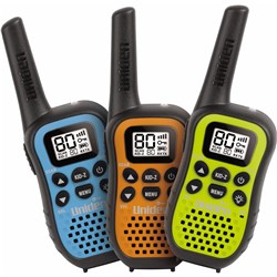 Uniden UH45 80 Channel UHF Handheld Radio with Kid Zone (3 Pack)