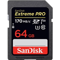 SanDisk Extreme PRO 64GB Class 10 SDXC UHS-I Memory Card