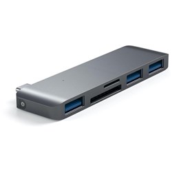 Satechi USB-C to USB 3.0 3-in-1 Combo Hub (Grey)