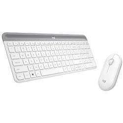 Logitech MK470 Slim Wireless Keyboard and Mouse Combo (White)