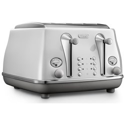 De'Longhi Icona Capitals 4 Slice Toaster (Sydney White)