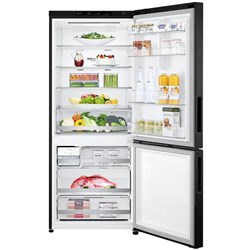 LG GB-455MBL 420L Bottom Mount Fridge (Matte Black)