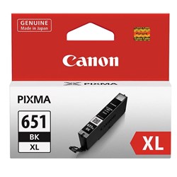 Canon CLI651XLBK High Yield Ink Cartridge (Black)