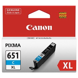 Canon Pixma CLI651XL High Capacity  Ink Cartridge (Cyan)