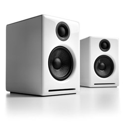 Audioengine A2  Wireless Computer Speakers (Gloss White)