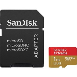 SanDisk Extreme MicroSDXC 1TB 160MB/s Memory Card