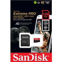 SanDisk Extreme Pro MicroSD 128GB Memory Card