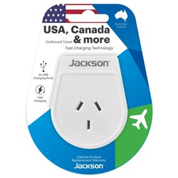 Jackson Outbound Travel Adaptor USB-A (US+CA+more)