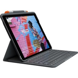 Logitech Slim Folio Keyboard Case for iPad 10.2' [7th/8th/9th Gen] (Graphite)