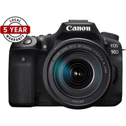 Canon EOS 90D DSLR Camera with 18-135mm IS Lens