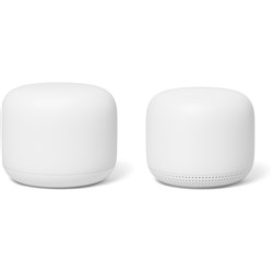 Google Nest Wifi Home Mesh Wi-Fi System 2pk (Base Router   1 Wifi Point Extender Point)