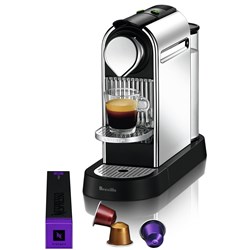 Breville Nespresso CitiZ Solo Coffee Machine (Chrome)