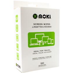 Moki Screen Wipes (100 Pack)