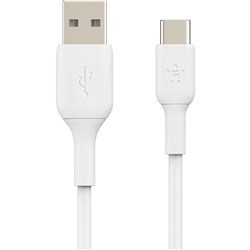 Belkin BoostUP CHARGE USB-A to USB-C 1m Cable (White)