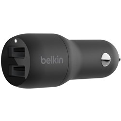 Belkin Boost Charge Dual USB-A 24W Car Charger (Black)