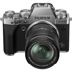 Fujifilm X-T4 Mirrorless Camera   XF18-55mm Lens (Silver)