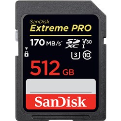 SanDisk Extreme Pro SDXC 512GB 170MB/s Memory Card