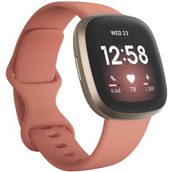 Fitbit Versa 3 (Pink Clay/Soft Gold)
