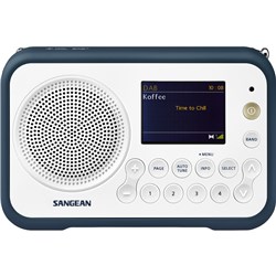 Sangean DPR76SB Portable DAB /FM Radio (White/Stone-Blue)