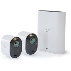 Arlo Ultra 2 4K UHD Wire-Free Security Spotlight Camera System – 2 Cameras & Smart Hub