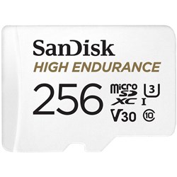 SanDisk High Endurance MicroSDXC 256GB Memory Card
