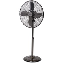 Goldair 45cm Pedestal Fan (Black Chrome)