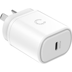 Cygnett PowerPlus 20W USB-C PD Wall Charger (White)