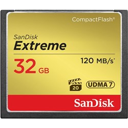 SanDisk Extreme 32GB CompactFlash Memory Card