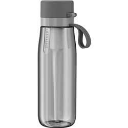 Philips GoZero 660ml Daily Straw Water Bottle (Tritan Grey)