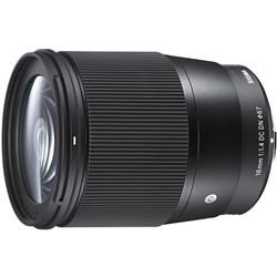 Sigma 16mm f/1.4 DC DN Contemporary Camera Lens for Sony E-Mount
