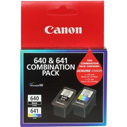 Canon Pixma 640 & 641 Standard Capacity Ink Cartridges (Combo)