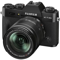 Fujifilm X-T30 II Mirrorless Camera with XF18-55(HB) Lens (Black)