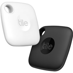 Tile Mate Bluetooth Tracker (Black/White) 2 pack