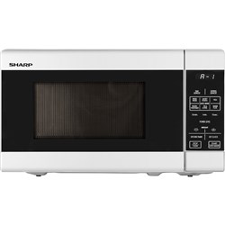 Sharp R211DW 750W 20L Compact Microwave Oven (White)