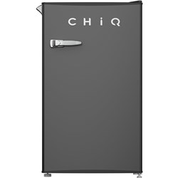 CHiQ CRSR090DB 90L Retro Style Bar Fridge (Black)
