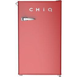 CHiQ CRSR089DR 90L Retro Style Bar Fridge (Red)