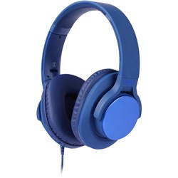 XCD Wired Foldable Over-Ear Headphones (Navy Blue)