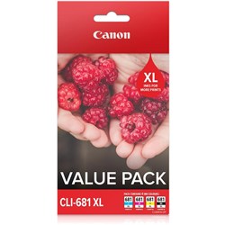 Canon Pixma CLI681XL High Capacity Ink Cartridge (Value Pack)